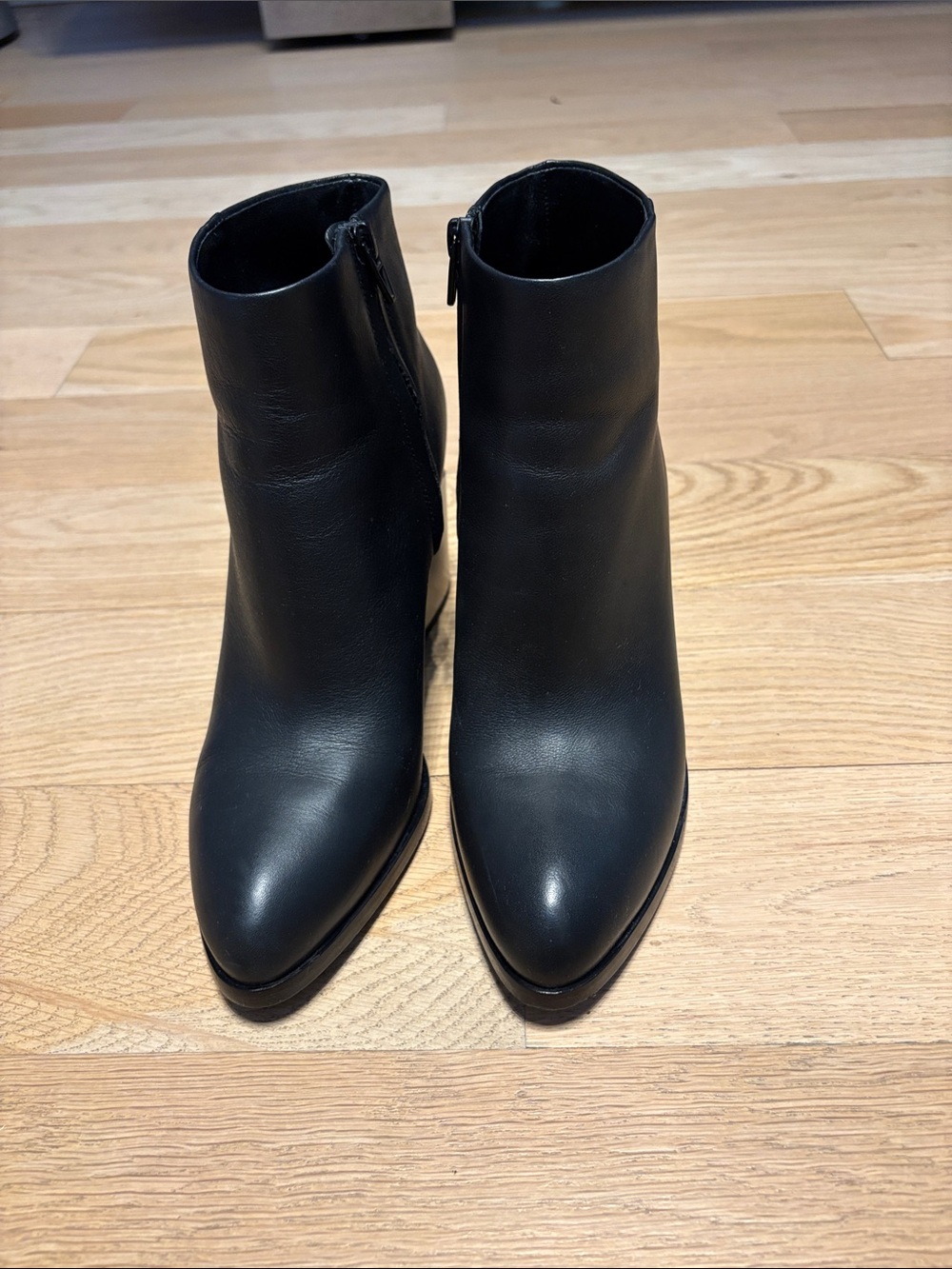 Alexander Wang Black Leather Pointed Ankle Boots